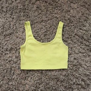 Light green/yellow cropped tank
